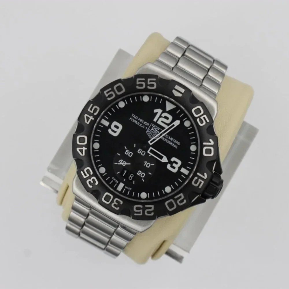 Tag Heuer WAH1010.BA0854 Mens Formula 1 Series Quartz Watch 44mm Black Silver 8